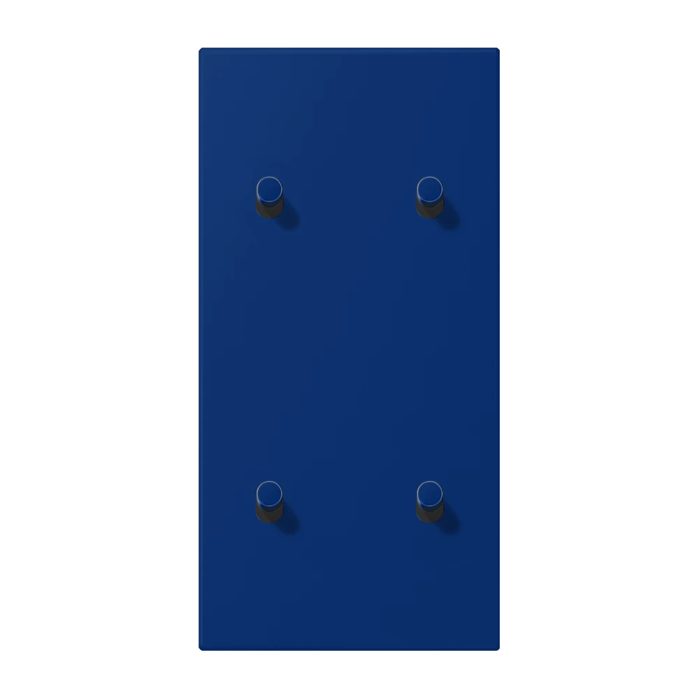 Centre plate with toggle lever "cylinder", 2 x 2 toggle levers, bleu outremer foncé (4320T)