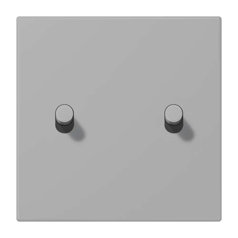 Abdeckung mit Kipphebel "Zylinder", 2 Kipphebel, gris moyen (32012)