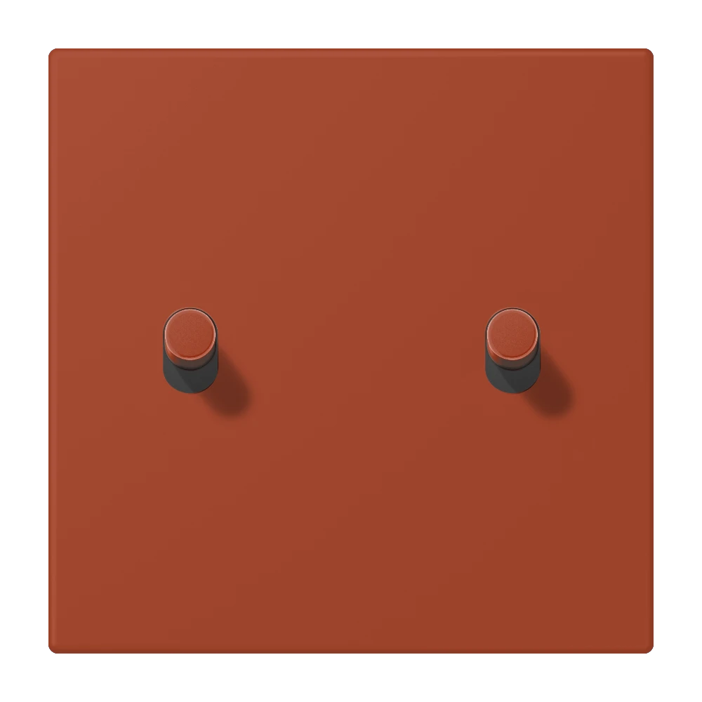 Abdeckung mit Kipphebel "Zylinder", 2 Kipphebel, l'ocre rouge (32110)