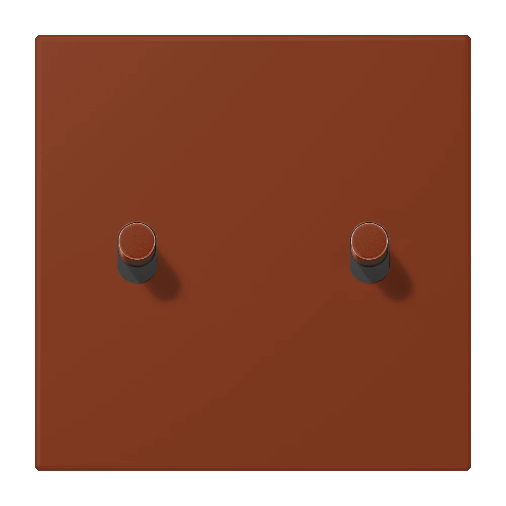 Abdeckung mit Kipphebel "Zylinder", 2 Kipphebel, terre sienne brûlée 59 (4320D)