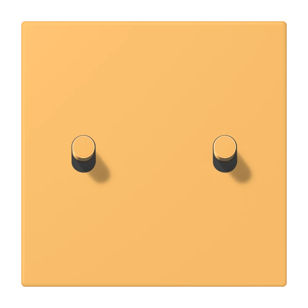 Abdeckung mit Kipphebel "Zylinder", 2 Kipphebel, ocre jaune clair (4320L)