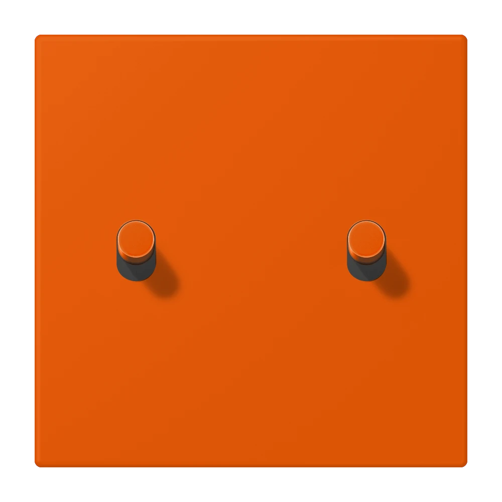 Abdeckung mit Kipphebel "Zylinder", 2 Kipphebel, orange vif (4320S)