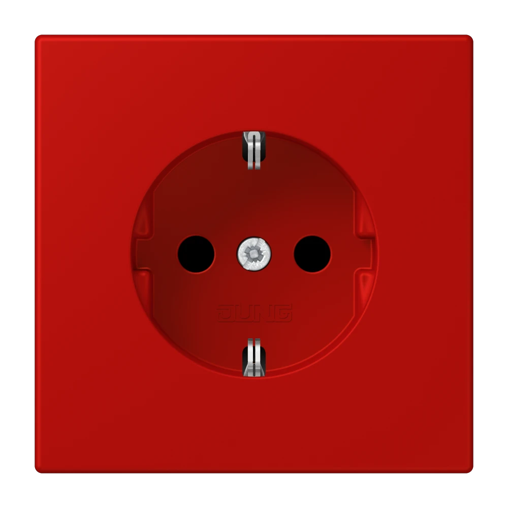 SCHUKO®-Steckdose, Duroplast lackiert, rouge vermillon 31
