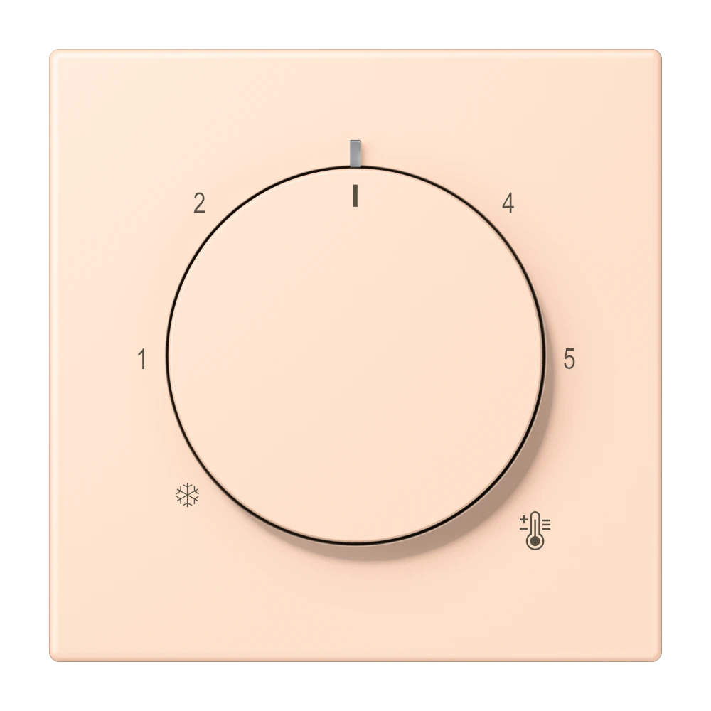 Centre plate for thermostat, rose pâle (32091)