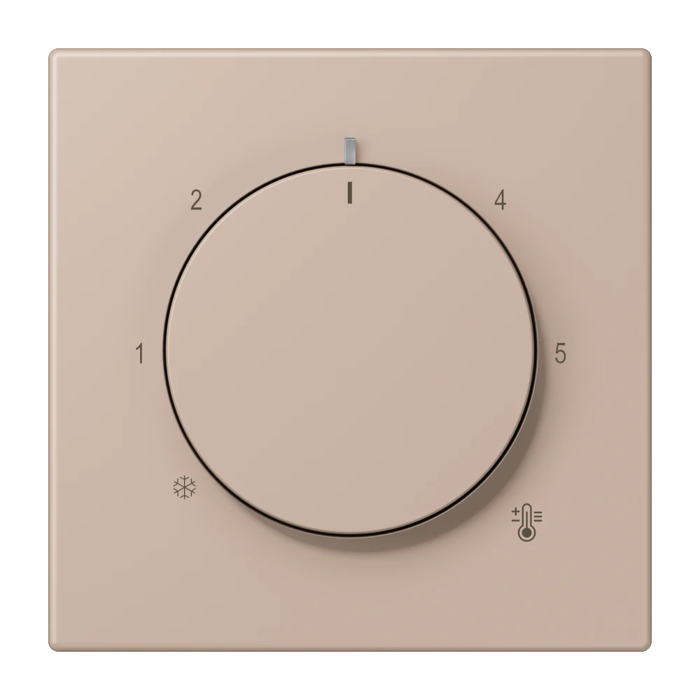 Centre plate for thermostat, ombre brûlée claire (32131)