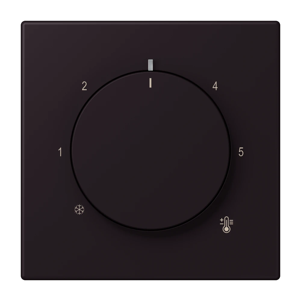Centre plate for thermostat, noir d'ivoire (4320E)
