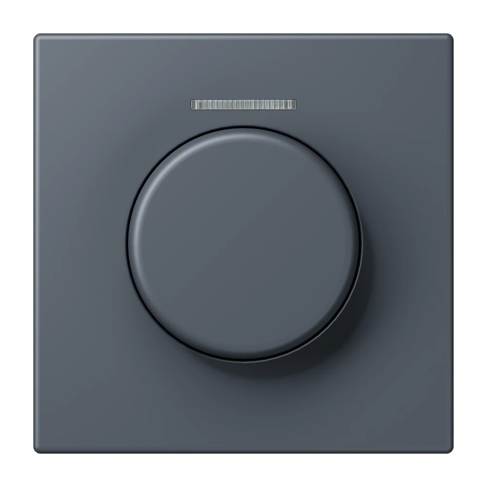 Cobertura com visor de fibra ótica 1 grupo, para sensor giratório KNX, com visor, gris foncé 59 (4320U)