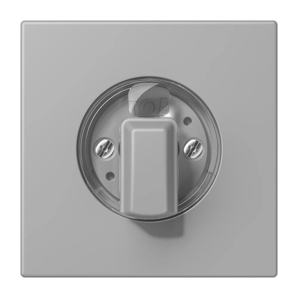 Abdeckung 1fach, für Drehschalter, gris moyen (32012)