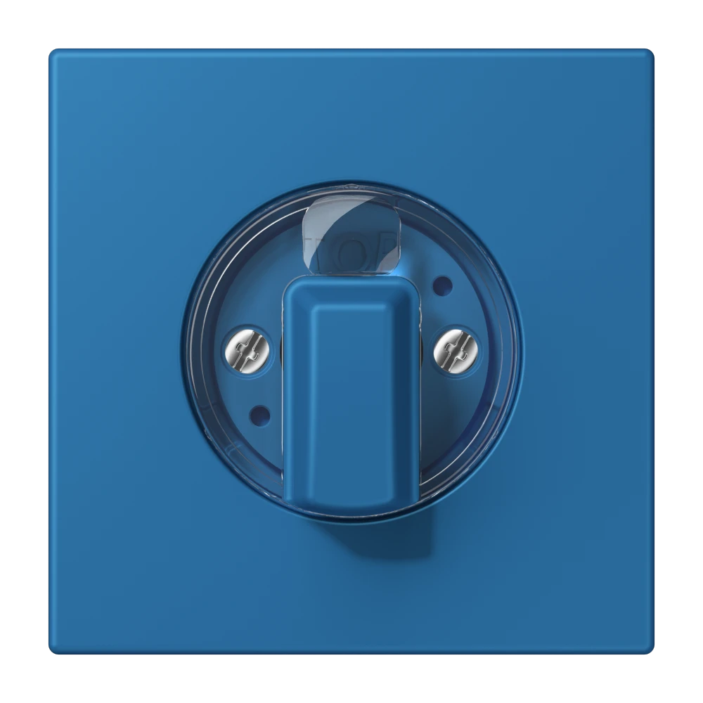 Abdeckung 1fach, für Drehschalter, bleu céruléen 31 (32030)