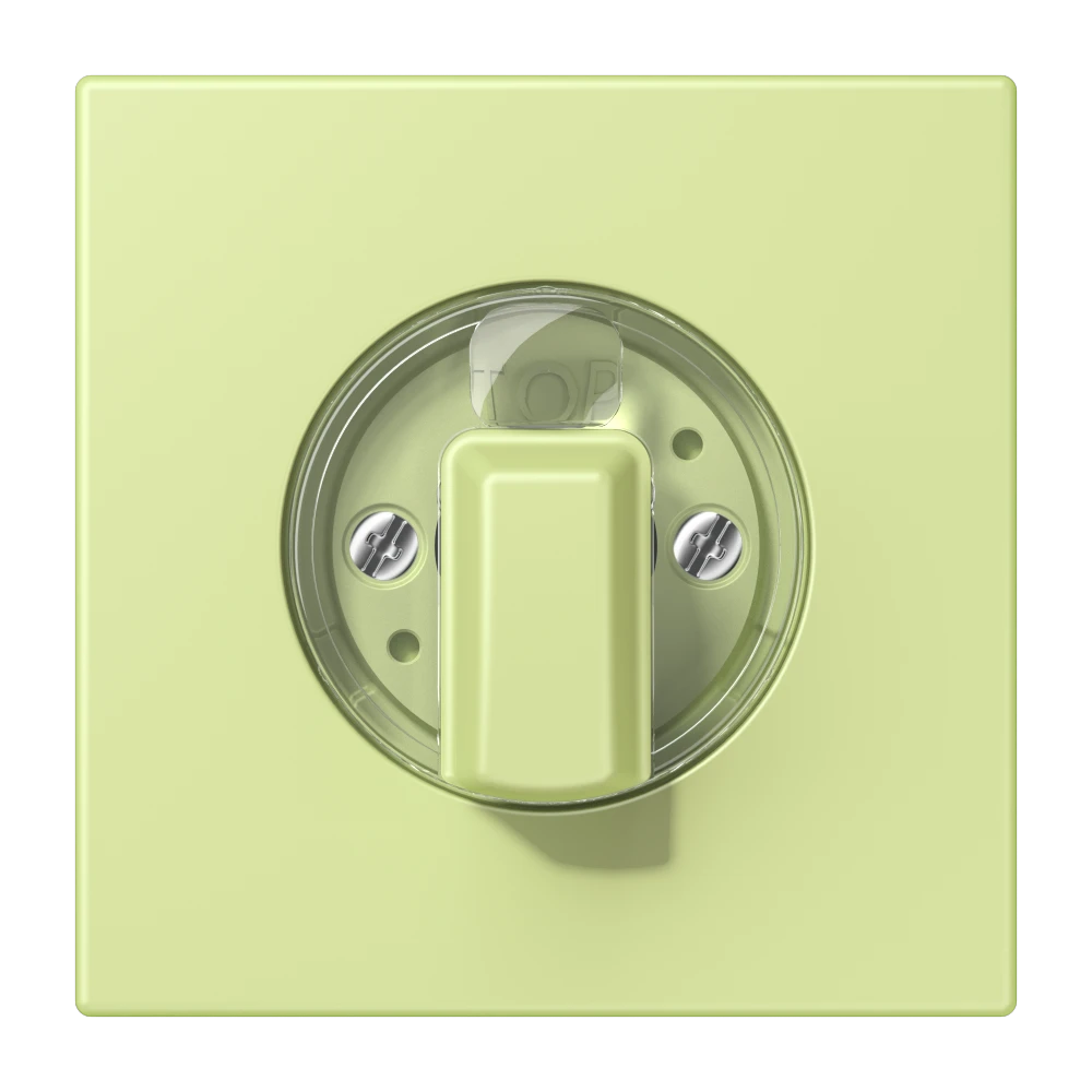 Abdeckung 1fach, für Drehschalter, vert jaune clair (32053)