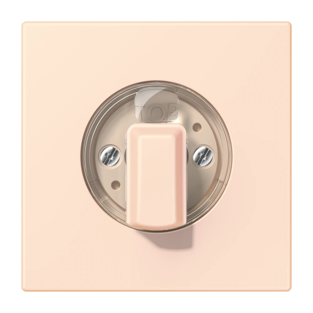 Abdeckung 1fach, für Drehschalter, orange pâle (32082)