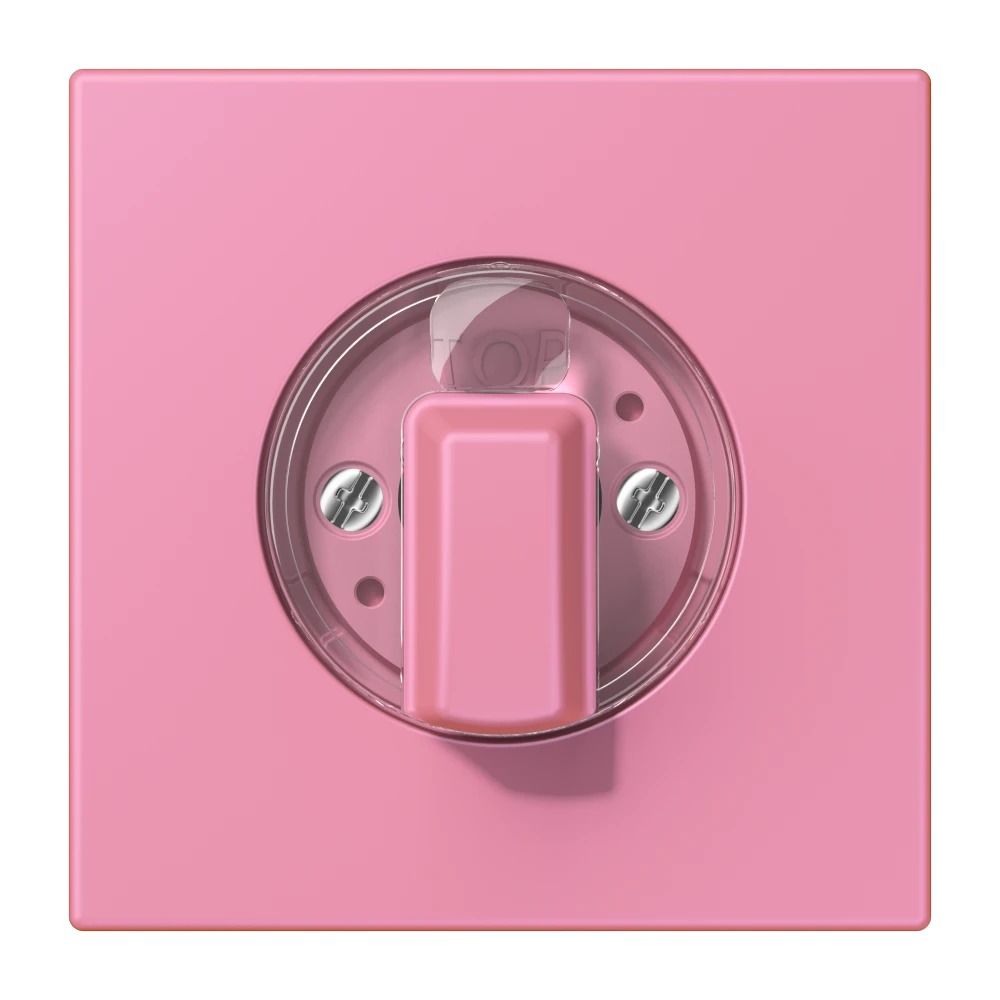 Abdeckung 1fach, für Drehschalter, rose vif (4320C)