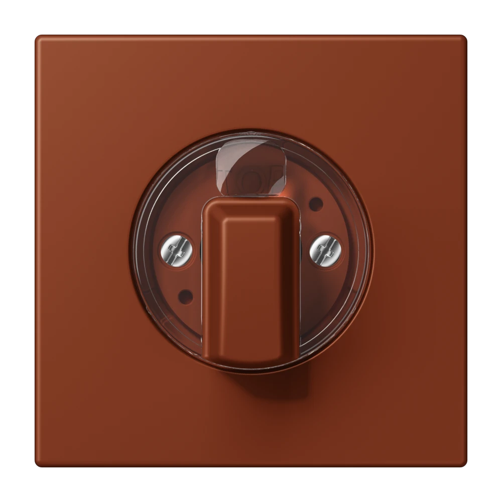 Abdeckung 1fach, für Drehschalter, terre sienne brûlée 59 (4320D)