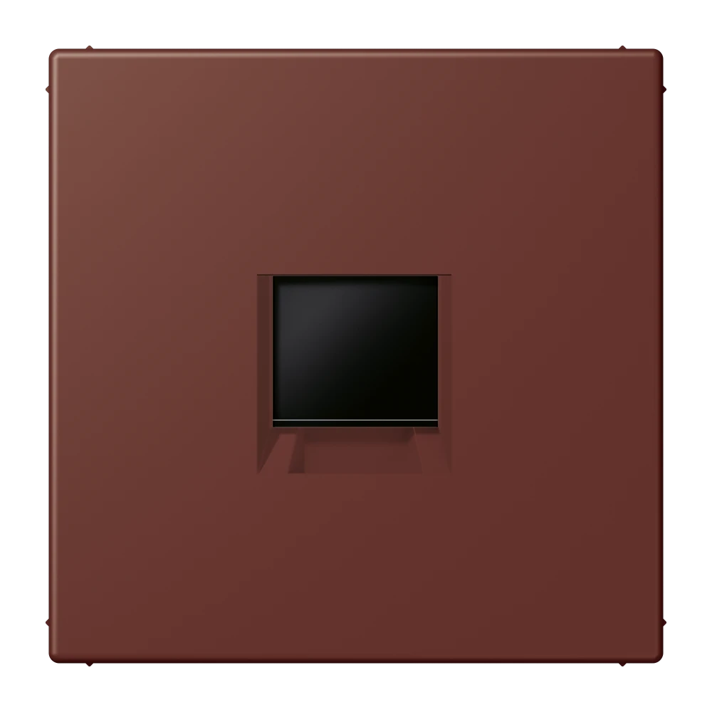 Abdeckung (gerastet) für Modular-Jack-Steckbuchsen, 1fach, UMA-CAT6A, RADIALL, Panduit, Assmann, terre sienne brûlée 31 (32120)