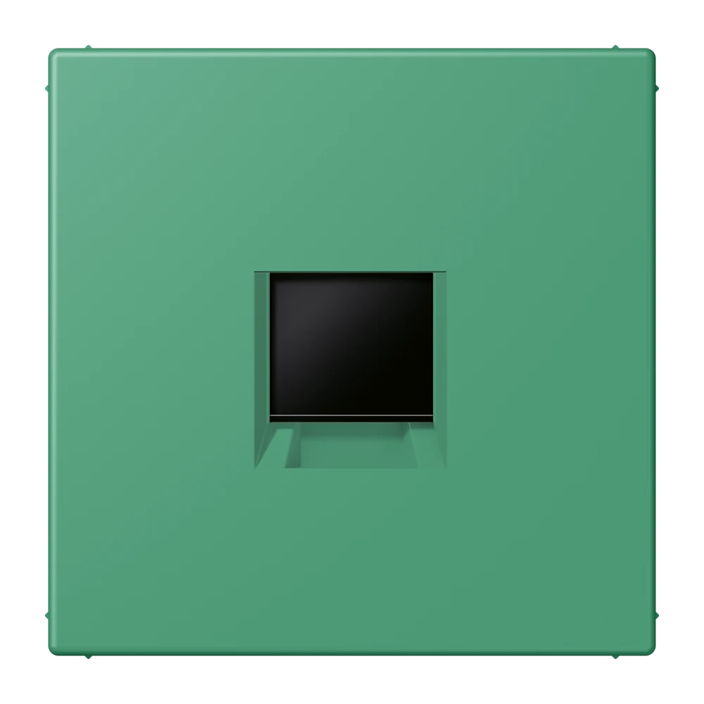 Abdeckung (gerastet) für Modular-Jack-Steckbuchsen, 1fach, UMA-CAT6A, RADIALL, Panduit, Assmann, vert 59 (4320G)