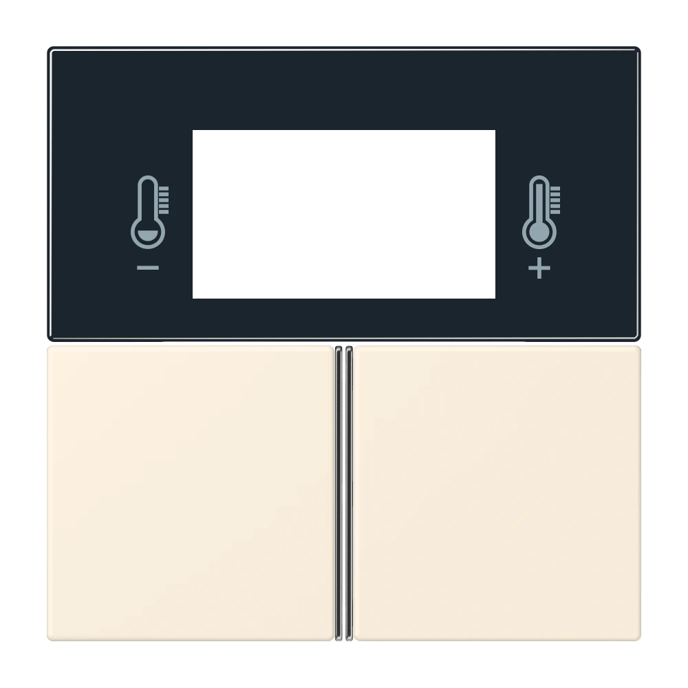 Tasterset 3-voudig, F40 Ruimtecontroller, blanc ivoire (4320B)