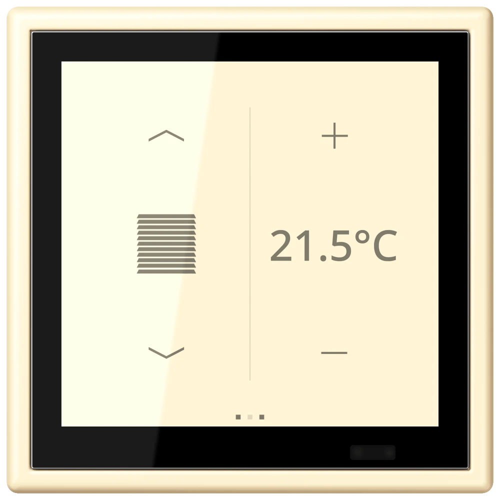 Controlador de zona KNX LS TOUCH com aro LS 990, Seguro, blanc (32001)