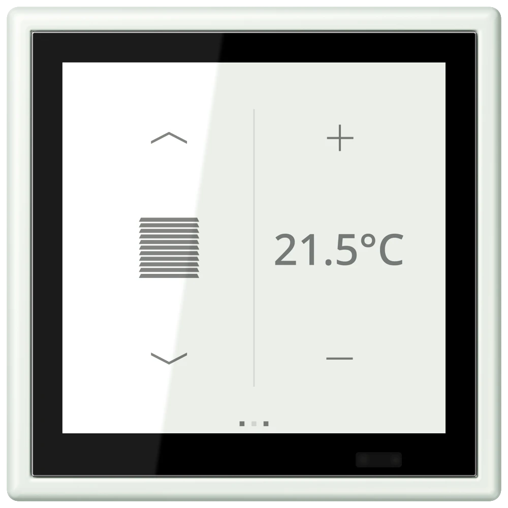Controlador de zona KNX LS TOUCH com aro LS 990, Seguro, outremer gris (32024)