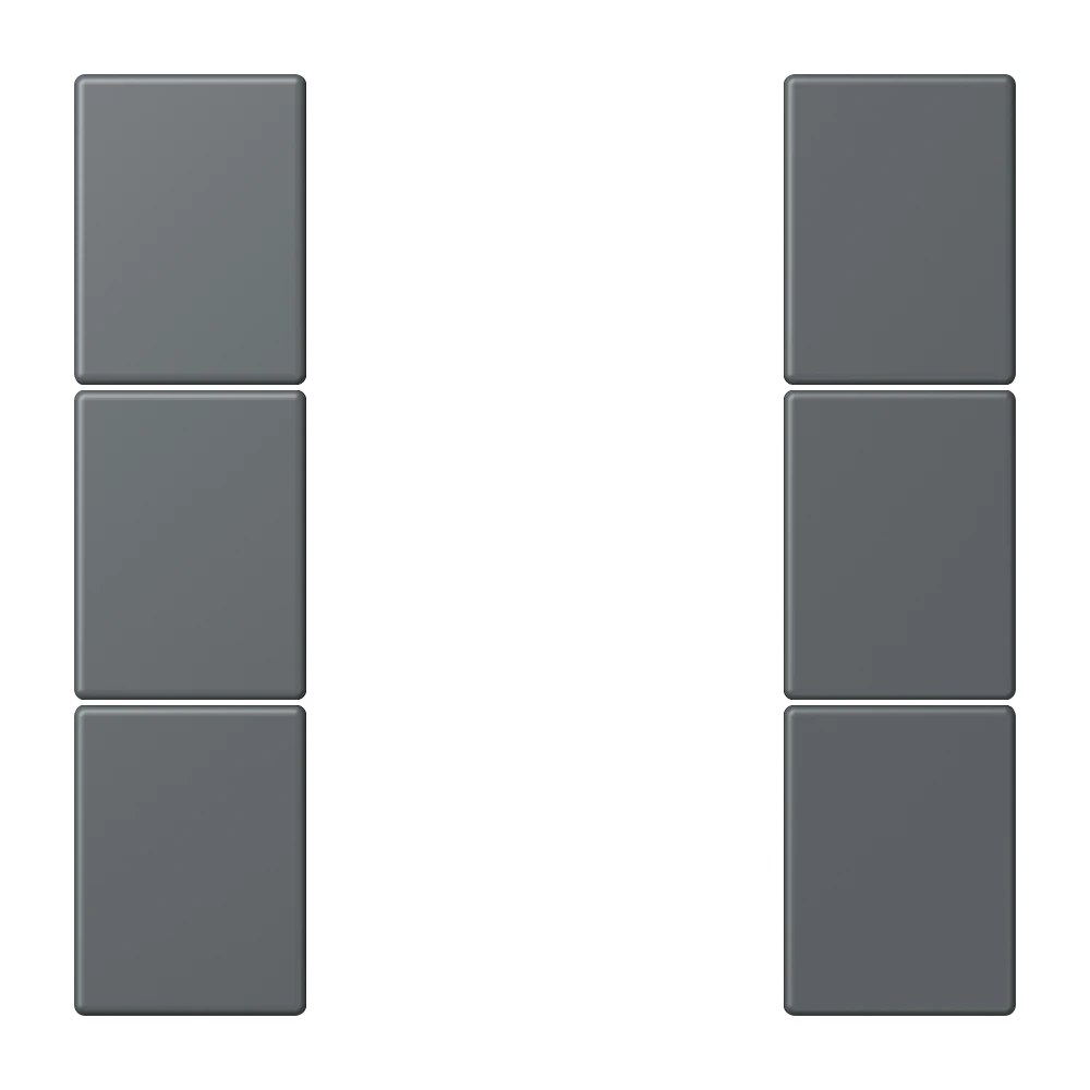 Tasterset 3-voudig, F50, gris foncé 31 (32010)
