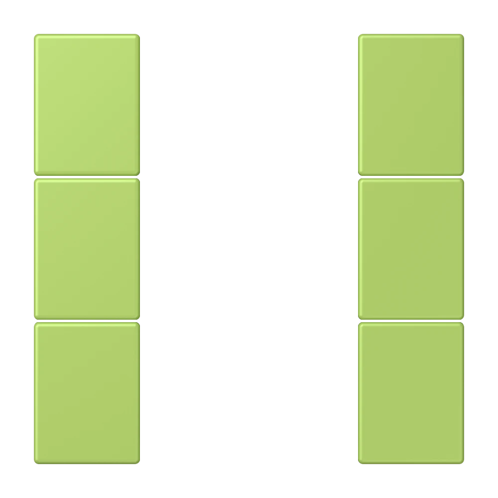 Tasterset 3-voudig, F50, vert clair (32052)