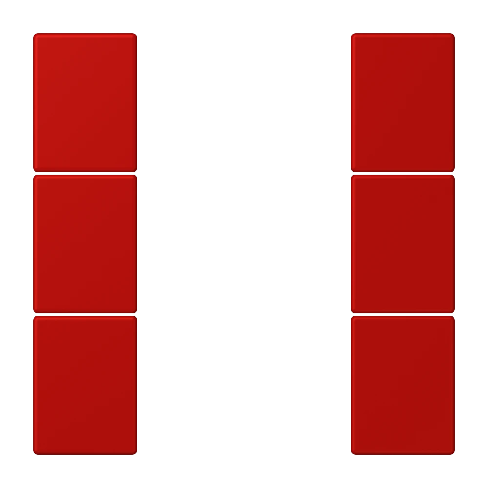 Tasterset 3-voudig, F50, rouge vermillon 31 (32090)