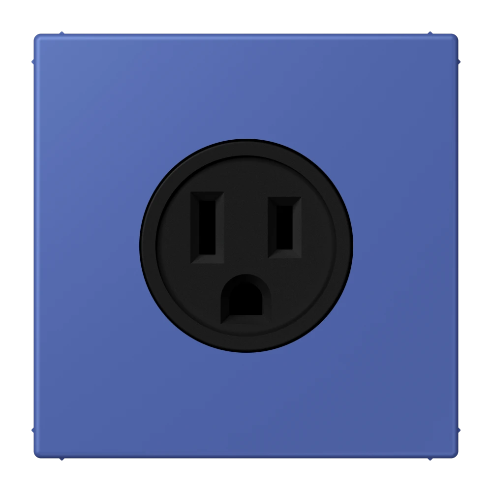 Steckdose, US-Norm NEMA, Schraubklemmen, Thermoplast lackiert, bleu outremer 31