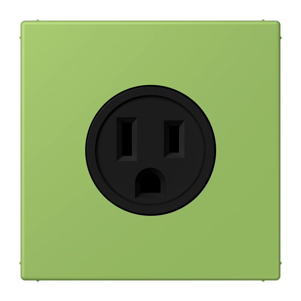 Steckdose, US-Norm NEMA, Schraubklemmen, Thermoplast lackiert, vert 31