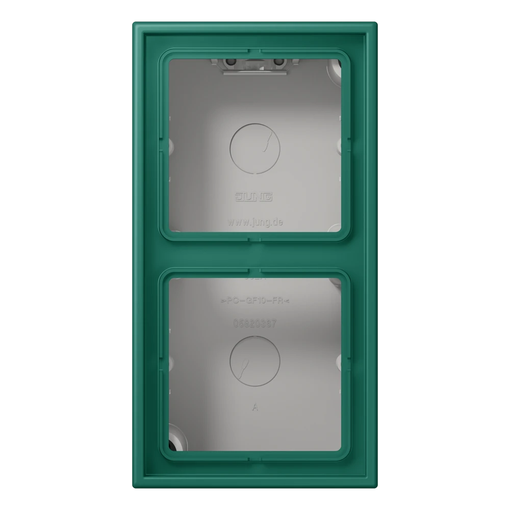 Surface cap 2-gang, vert anglais (32040)