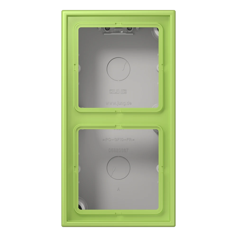 Surface cap 2-gang, vert clair (32052)
