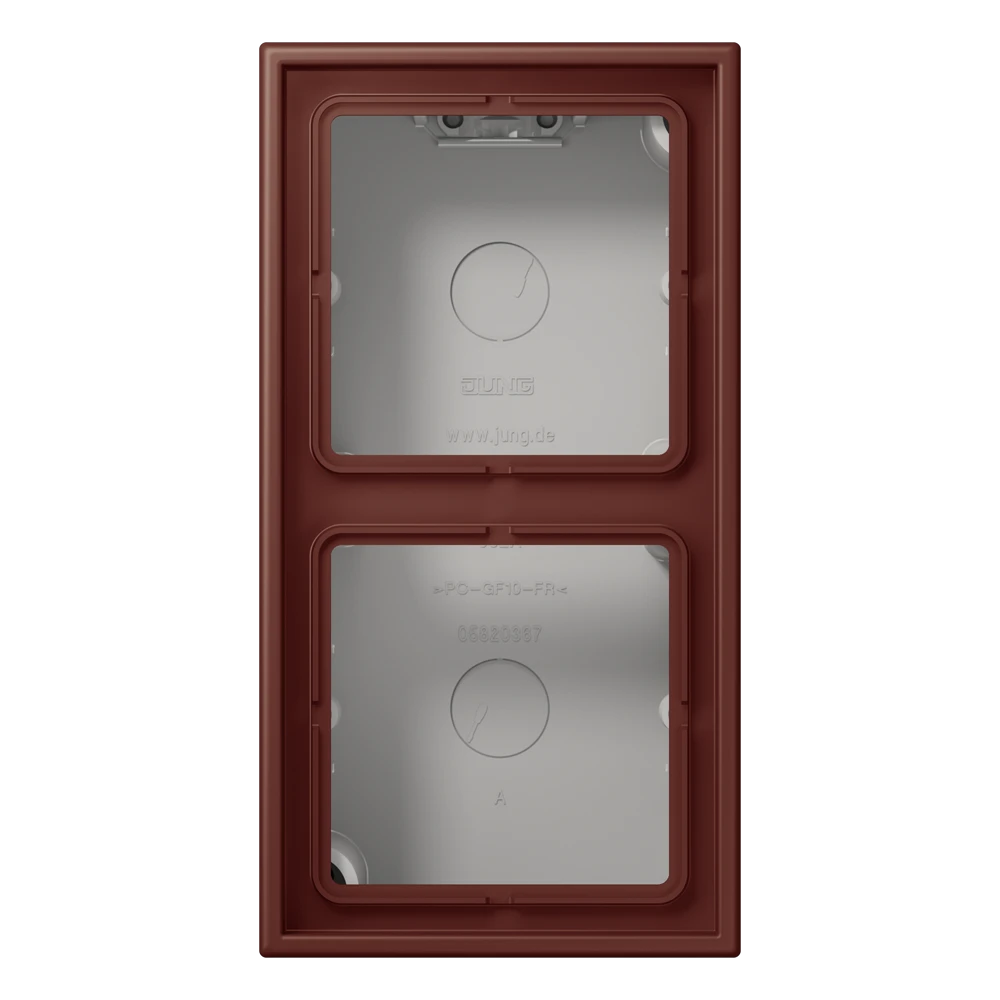 Surface cap 2-gang, terre sienne brûlée 31 (32120)