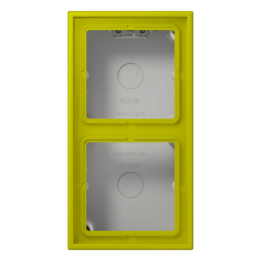 Surface cap 2-gang, vert olive vif (4320F)