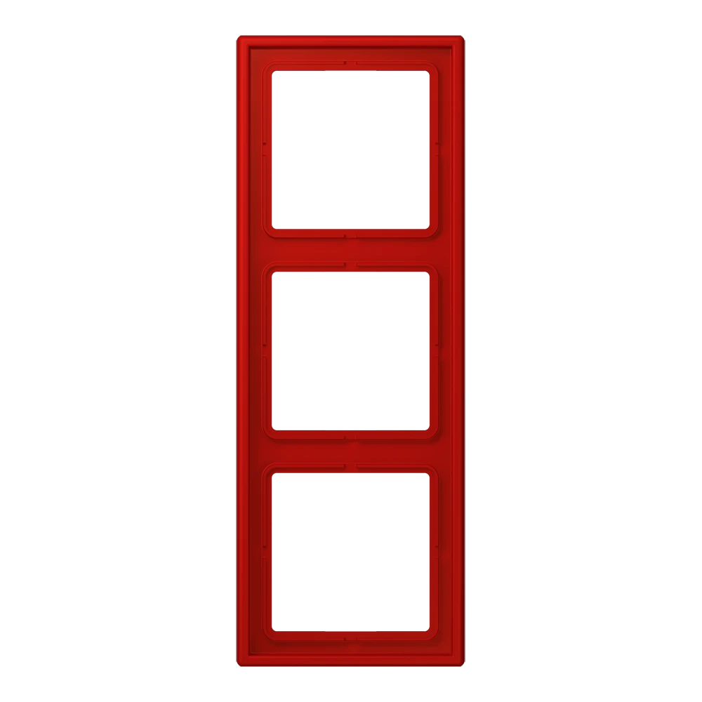 Frame 3-gang, rouge vermillon 31 (32090)