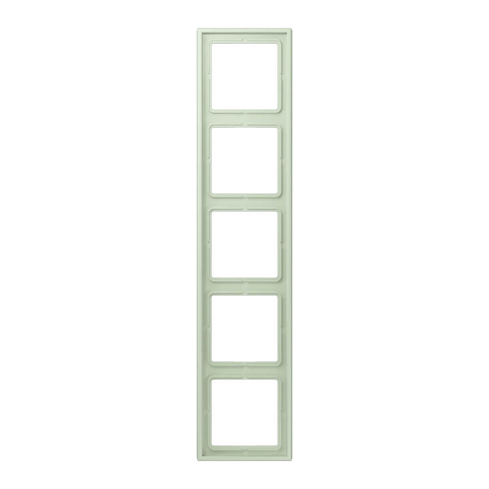 Cadre de finition 5 postes, vert anglais pâle (32042)
