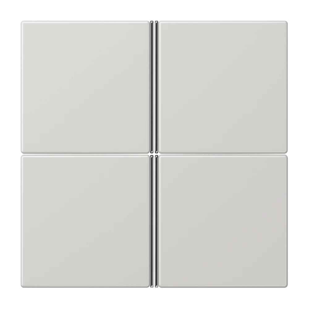 Cover kit 4-gang, F40, light grey