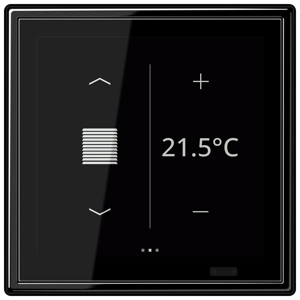 KNX room controller LS TOUCH with frame LS 990, Secure, black