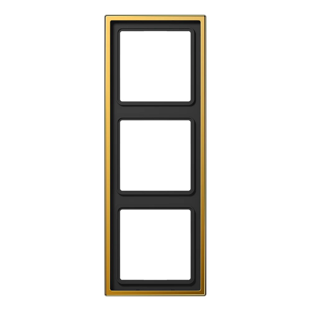 Frame 3-gang, gold-plated