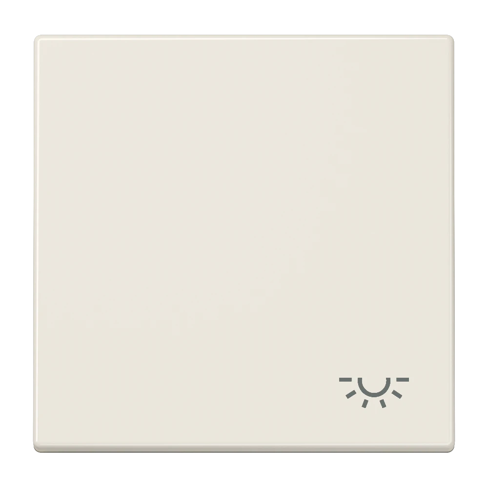Rocker 1-gang, symbol "light", ivory
