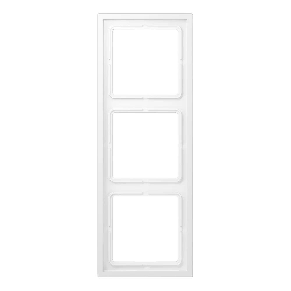 Frame 3-gang, matt snow white