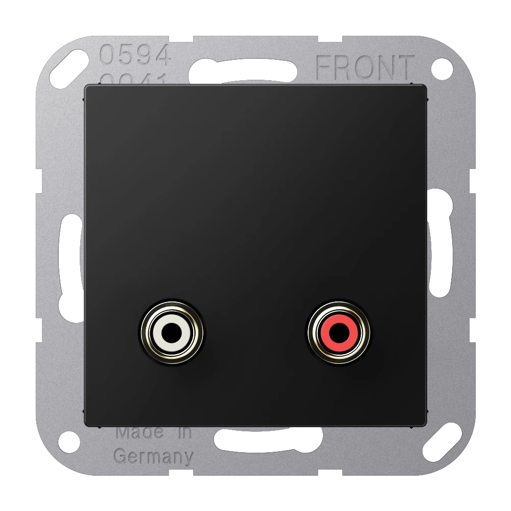 Cinch Audio (RCA), matt graphite black