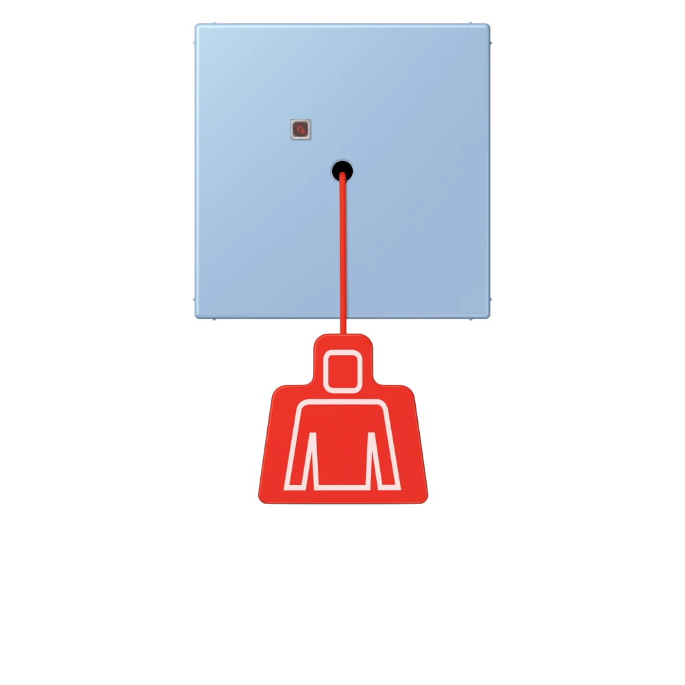 Pulsante a tirante, outremer moyen (32021)