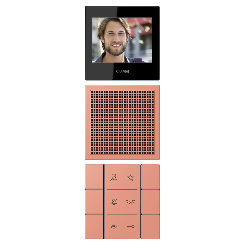 Video indoor station 2.7’’, l’ocre rouge moyen (32111)