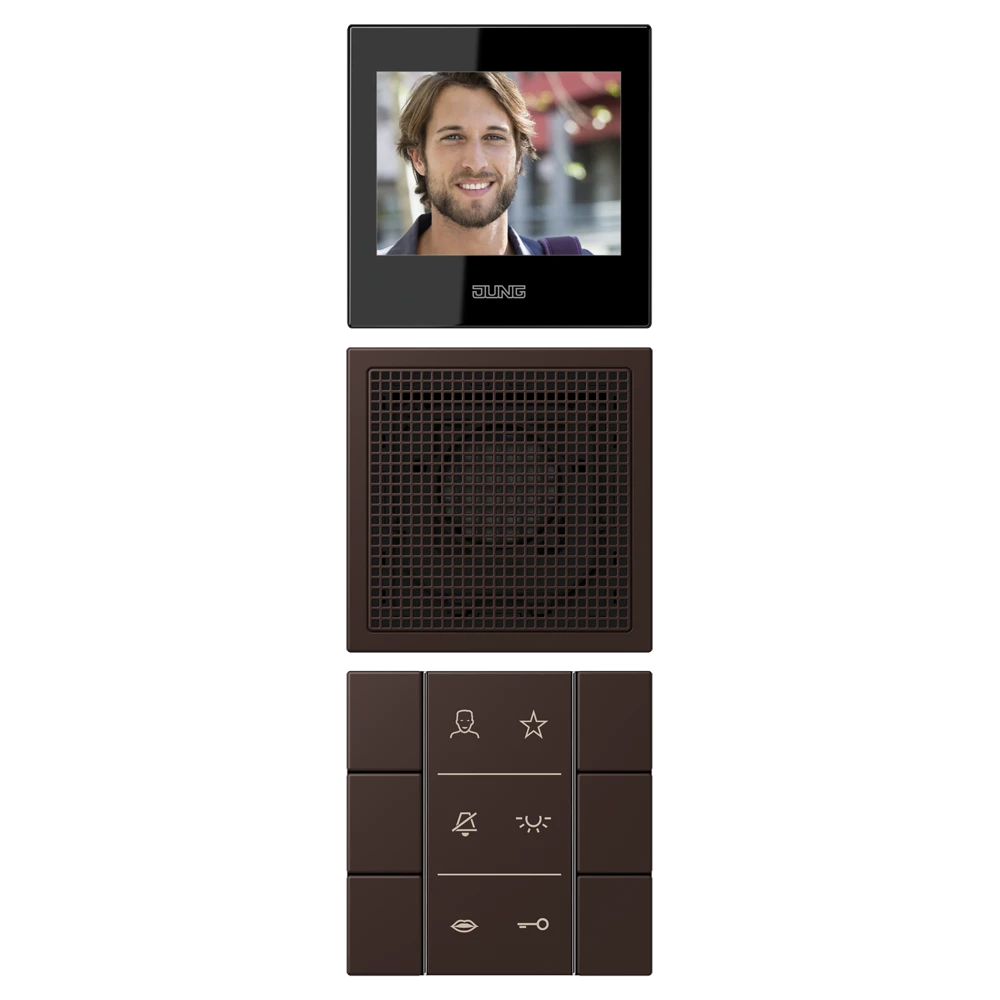 Video indoor station 2.7’’, terre d‘ombre brûlée 59 (4320J)