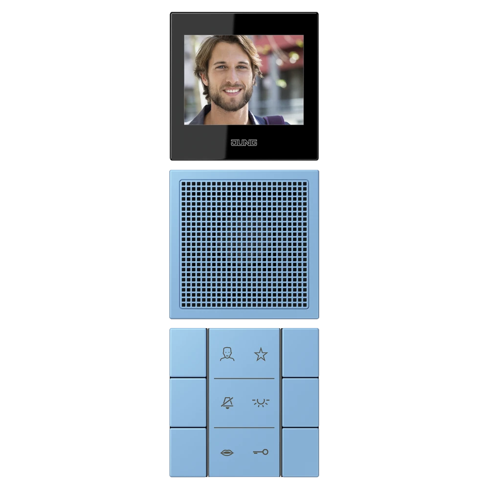 Video indoor station 2.7’’, bleu céruléen 59 (4320N)