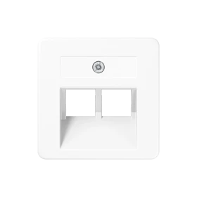 Centre plate for IAE/UAE sockets, 2 x 8-pole, white