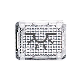 Inzetstuk, doorschijnend, Symbool "licht", transparant