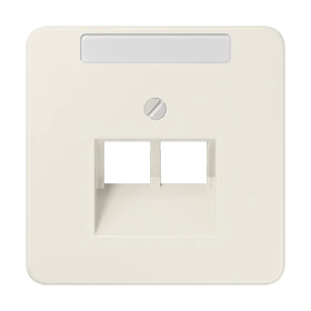 Centre plate for IAE/UAE sockets, 2 x 8-pole, ivory