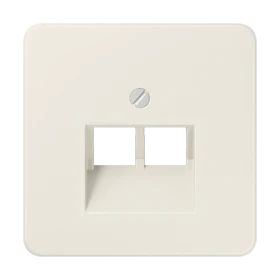 Centre plate for IAE/UAE sockets, 2 x 8-pole, ivory