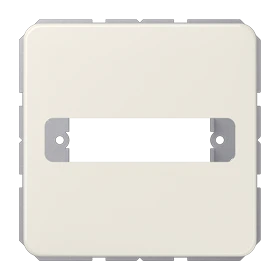 Afdekking, voor 1 D-subminatuur connector, wit