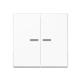 Rocker 2-gang, F10, white