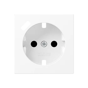 Centre plate for SCHUKO® socket insert with USB charger, Safety Plus, thermoplastic, matt snow white